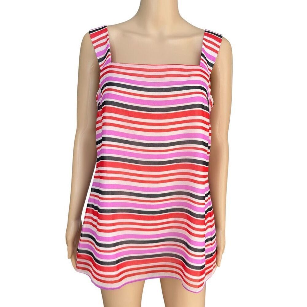 Cabi Striped Cami Tank Top Style # 3448 London Calling Banded Size S NWT